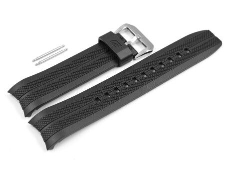 Bracelet en résine noire pour EFR-102-1A3V, EFR-102-1A5V bracelet montre 