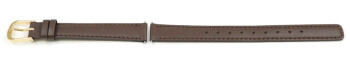 Bracelet de montre Casio en cuir marron pour LA670WEGL-9, LA670WEGL-9EF