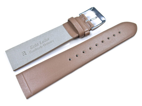 Bracelet montre marron clair - adaptable à SKW6082  - bracelet montre en cuir 