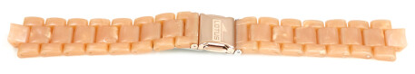 Bracelet de remplacement Lotus Silicone de couleur rose dor pour 15911/1