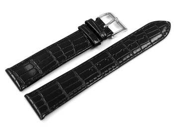 Bracelet montre Festina en cuir noir grain croco pour F6806