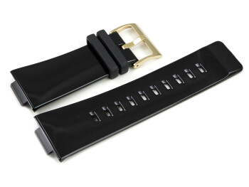 Bracelet Casio noir finition brillante p. BGA-201, BGA-201-1 en résine