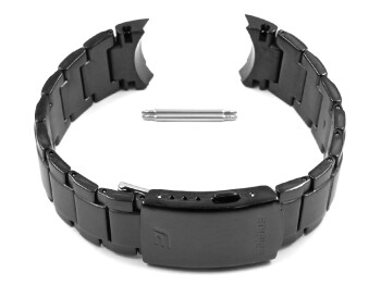 Bracelet montre Casio acier massif inoxydable noir p.  EFR-534, EFR-534BK-1, EFR-534BK