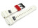 Bracelet montre Casio G-SHOCK x IN4MATION GLX-150X-7 résine blanche passant rouge