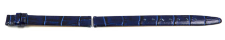 Bracelet Lotus en cuir bleu foncé noir pour 15142/5, 15142