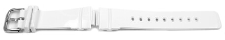 Bracelet Casio en résine blanche finition brillante BGA-190 BGA-190GL 