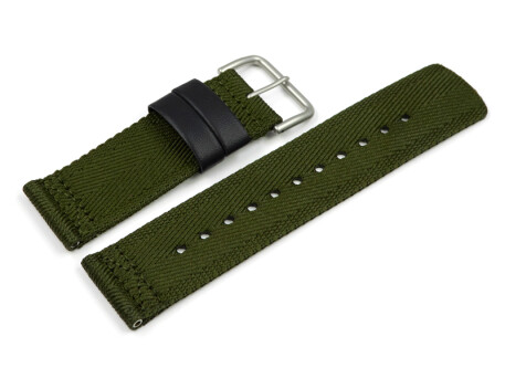 Bracelet de rechange Casio tissu vert PRG-600YB-3...