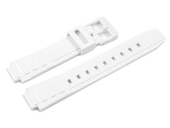 Bracelet montre Casio blanc surface brillante pour LX-S700H LX-S700H-5 LX-S700H-7