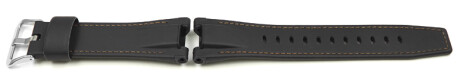 Bracelet cuir noir Casio bracelet de rechange pour GST-W120L, GST-W120L-1A