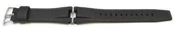 Bracelet cuir noir Casio bracelet de rechange pour GST-W120L, GST-W120L-1A