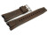 Bracelet montre Casio en cuir marron pour G-Steel GST-W130L, GST-W130L-1