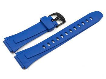 Bracelet montre Casio résine bleue pour W-734-2AV, W-734
