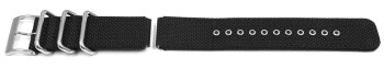 Bracelet montre Casio tissu noir GA-100BBN-1 GA-100BBN