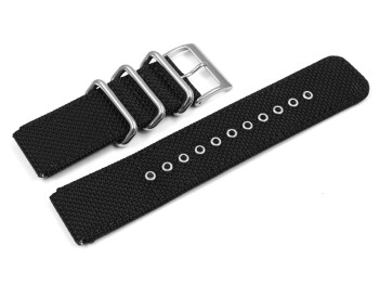 Bracelet montre Casio tissu noir GA-100BBN-1 GA-100BBN