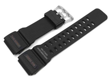 Bracelet montre Casio résine noire pour GG-1000RG-1A, GG-1000RG