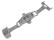 Boucle déployante papillon - acier inoxydable - poli 22mm
