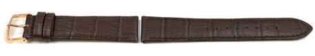 Bracelet montre marron fonc Lotus 15963  en cuir grain croco