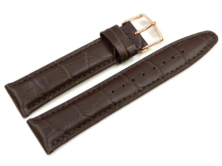 Bracelet de montre cuir pour Lotus 9993  marron