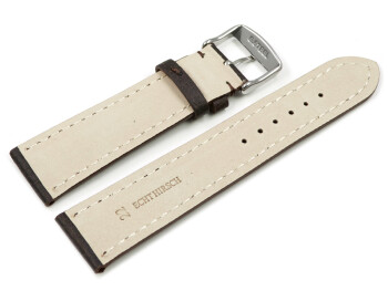 Bracelet montre marron foncé cuir cerf...
