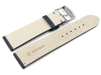 Bracelet montre bleu foncé cuir cerf...