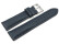 Bracelet montre bleu foncé cuir cerf rembourré très souple 18mm 20mm 22mm 24mm