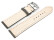 Bracelet montre gris - cuir tannage végétal - barrettes ressorts avec système de montage rapide 22mm Acier