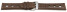 Bracelet montre BIO cuir marron - tannéau moyen de substances - végétales