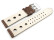 Bracelet montre BIO cuir marron - tannéau moyen de substances - végétales