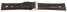 Bracelet montre BIO cuir marron foncé - tannéau moyen de substances - végétales