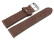 Bracelet montre marron foncé cuir vachette modèle Soft Vintage 18mm Acier