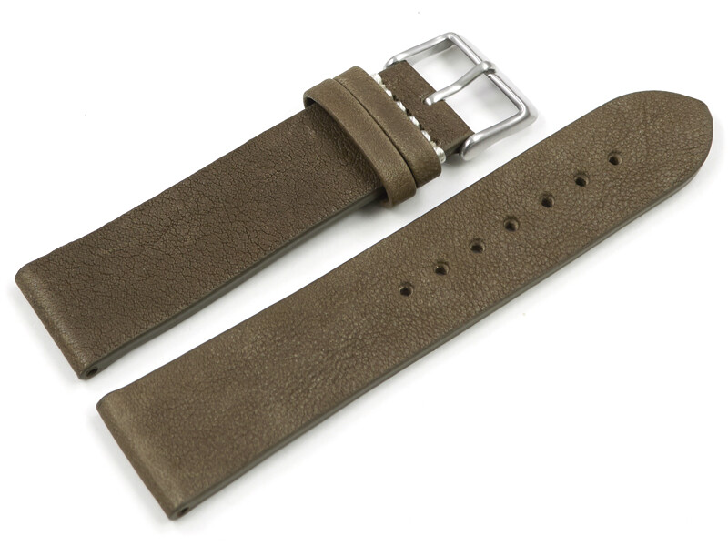 Bracelet Montre Cuir Vachette Brun Vieilli - Dégagement Rapide - Watchband Berlin