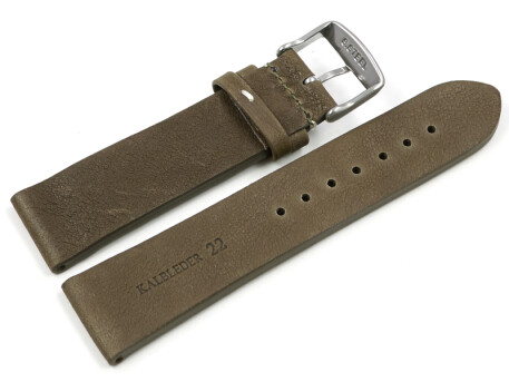 Bracelet montre brun vieilli cuir vachette modèle Soft Vintage
