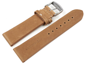 Bracelet montre brun clair cuir vachette modèle Soft Vintage