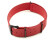 Bracelet cuir NATO rouge avec boucle noire véritable vachette 22mm
