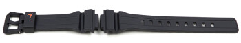 Bracelet Casio résine noire logo en rouge orangé...