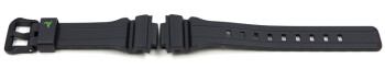 Bracelet Casio résine noire logo en vert STL-S300H-1A