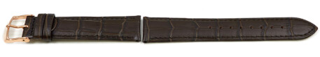 Bracelet montre Lotus pour 18158 cuir marron