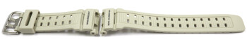 Bracelet Casio Mudman en résine gris beige pour G-9000-8V...