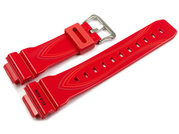 Bracelet Casio pour GLX-5600-4 GLX-5600  résine rouge brillant