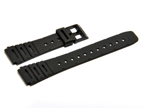 Bracelet de rechange Casio résine noire FT-100W W-520U WL-100