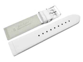 Bracelet montre avec boucle dorée en cuir blanc adaptable à la montre SKW2291