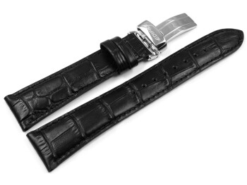 Bracelet de rechange Casio Edifice cuir noir EFB-530L-2 EFB-530L-2AVUER