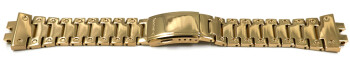 Bracelet Casio acier inoxydable doré finition brillante...