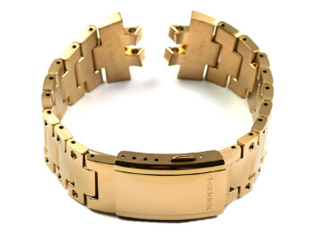 Bracelet Casio acier inoxydable doré finition...