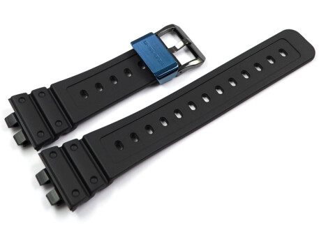 Bracelet Casio résine noire passant bleu pour GMW-B5000G-2 modèle de la série Full Metal Square 