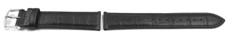 Lotus bracelet cuir noir Réf. 18219  adaptable à 15798, grain croco