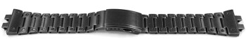 Bracelet Casio acier inoxydable noir vieilli (aged metal)...