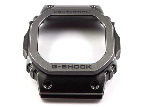 Bezel Casio acier inoxydable noir vieilli pour le modle GMW-B5000V-1 de la srie Full Metal Square 