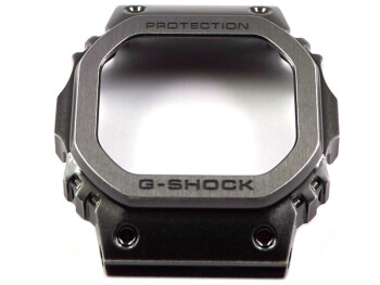Bezel Casio acier inoxydable noir vieilli pour le modle...