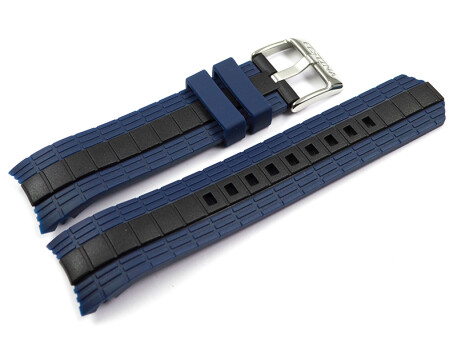 Bracelet Festina en caoutchouc bleu foncé bande noire au millieu F16664/3 adaptable à F16850